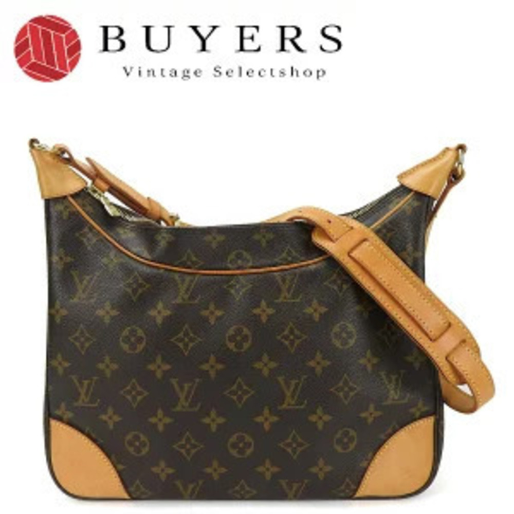 Louis Vuitton One Shoulder Monogram Hobo Shoulder Bag Boulogne